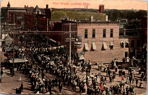 Fair Week downtown scene in Galion